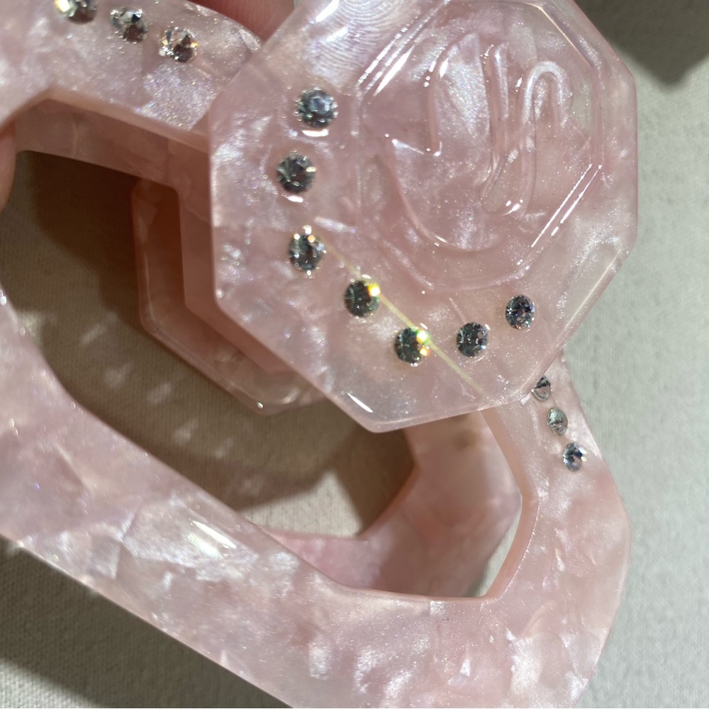 Pink and Blue Crystal Hair Claws - Picture 7 of 10